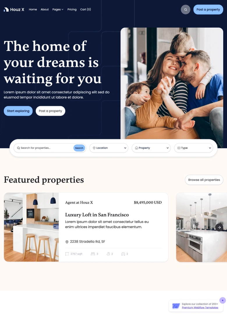 Houz X — web Flow™
