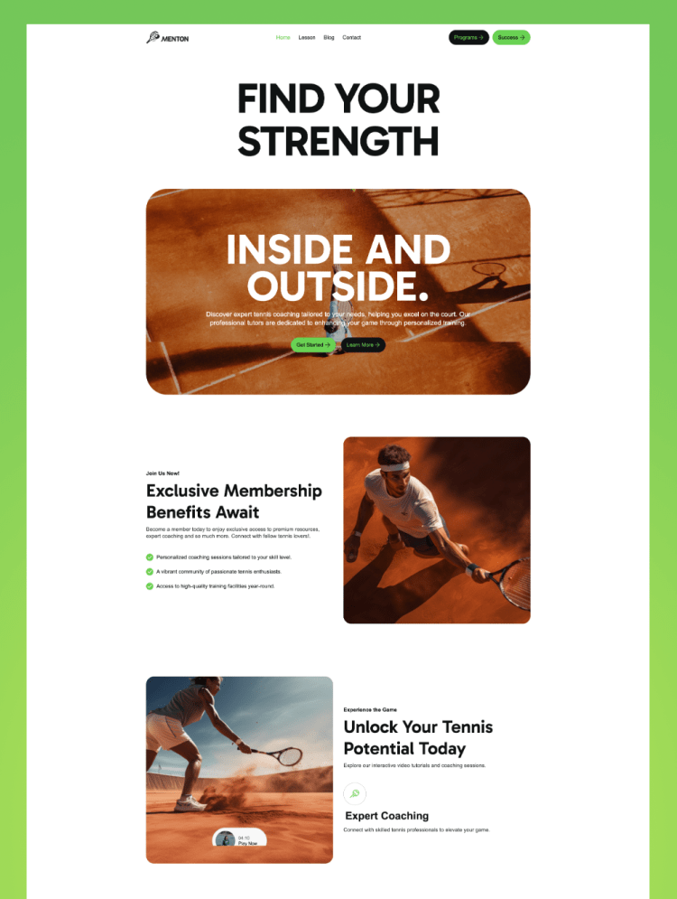 Menton — web Flow™
