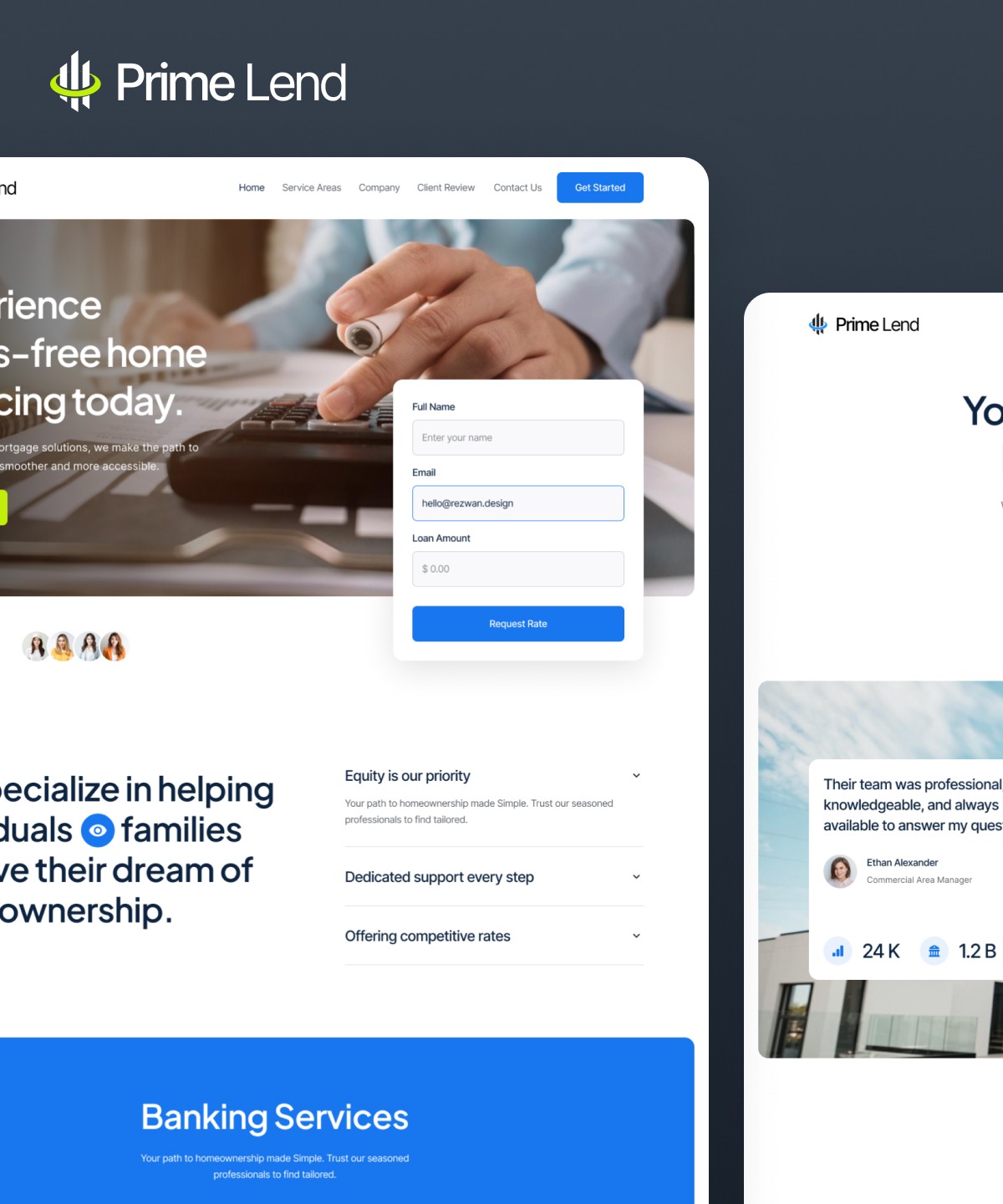 PrimeLend — web Flow™