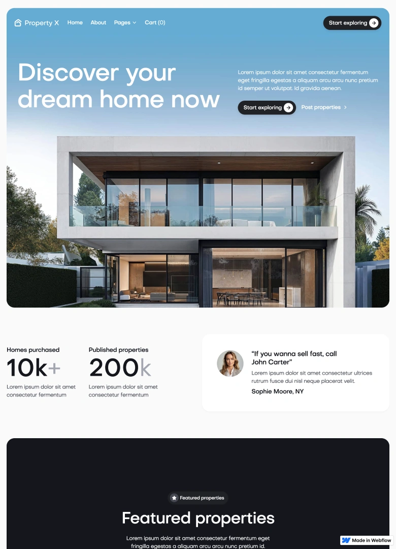 Property X — web Flow™