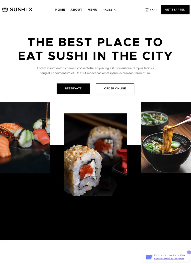 Sushi X — web Flow™