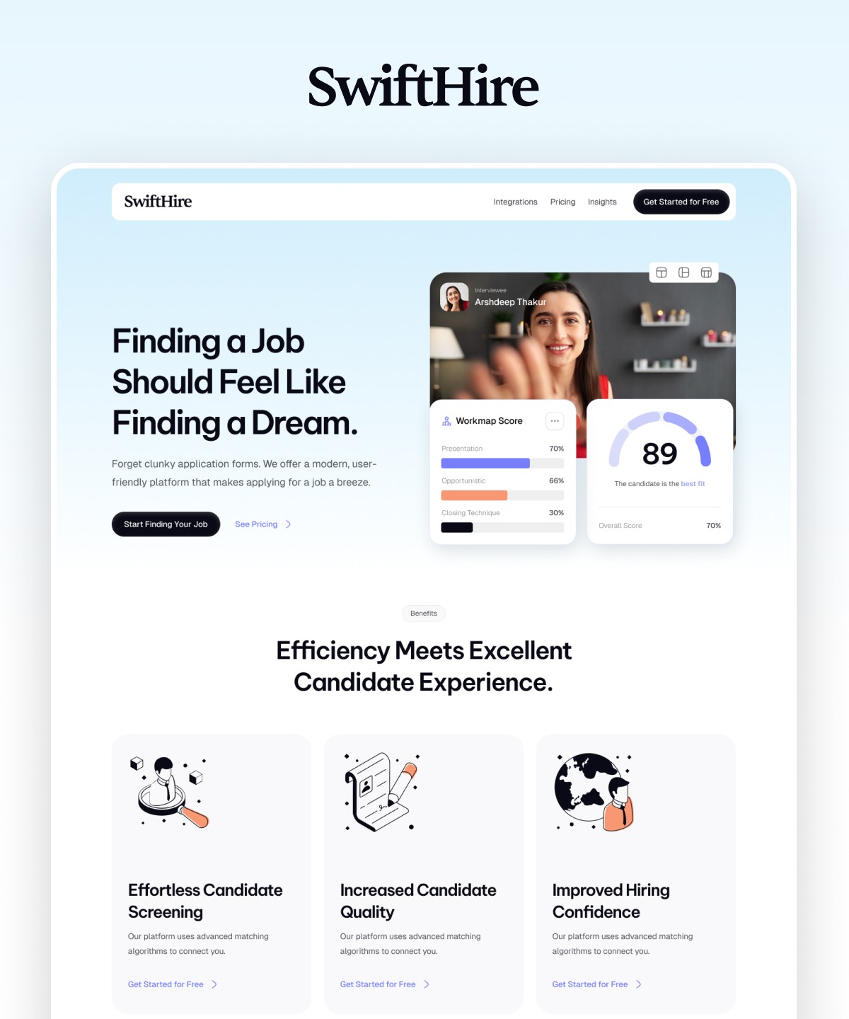 SwiftHire — web Flow™