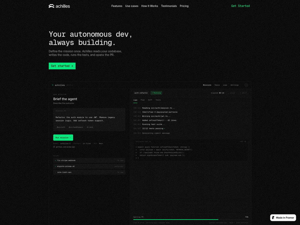 Achilles — view 1
