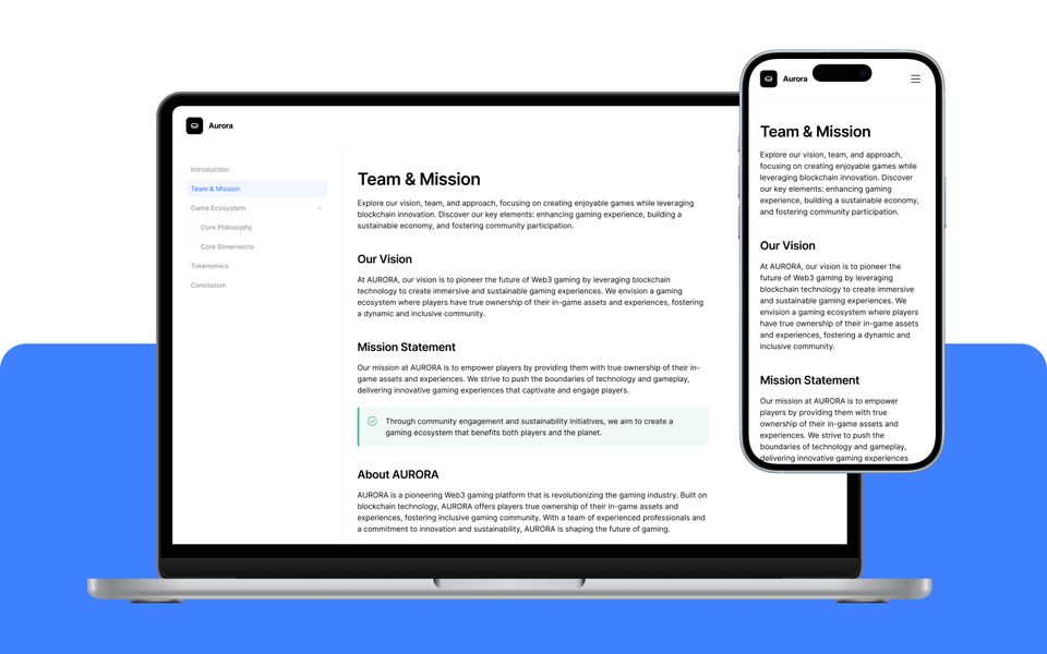 Aurora Docs — view 2