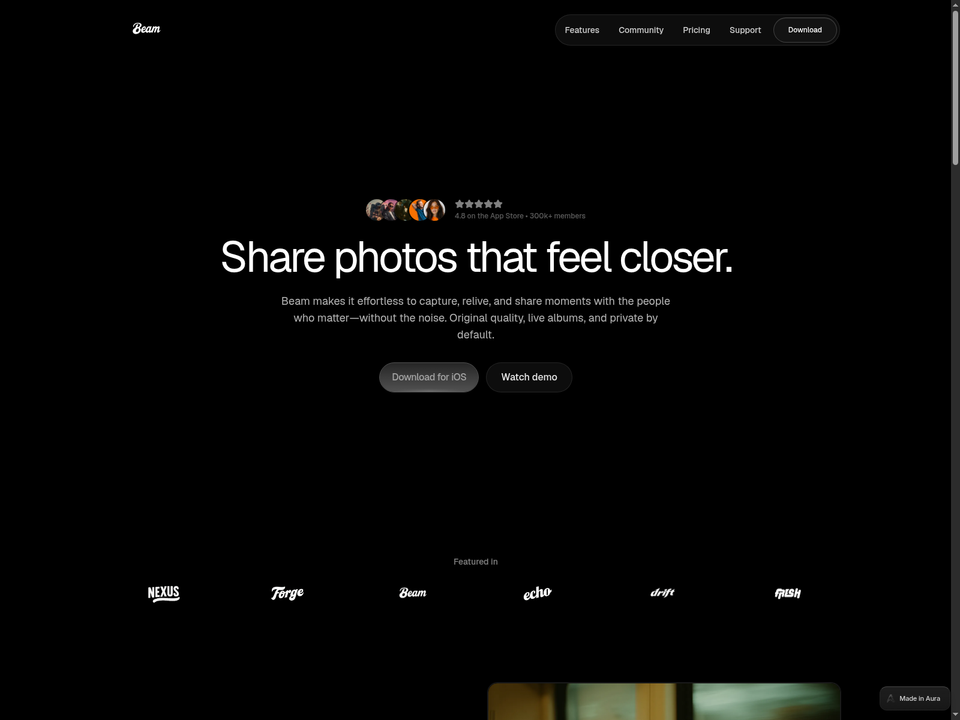 Beam — view 1