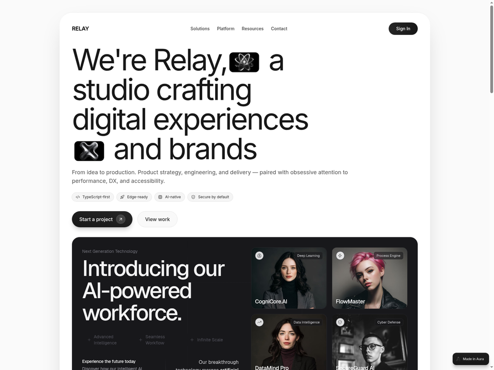 Business A — view 1