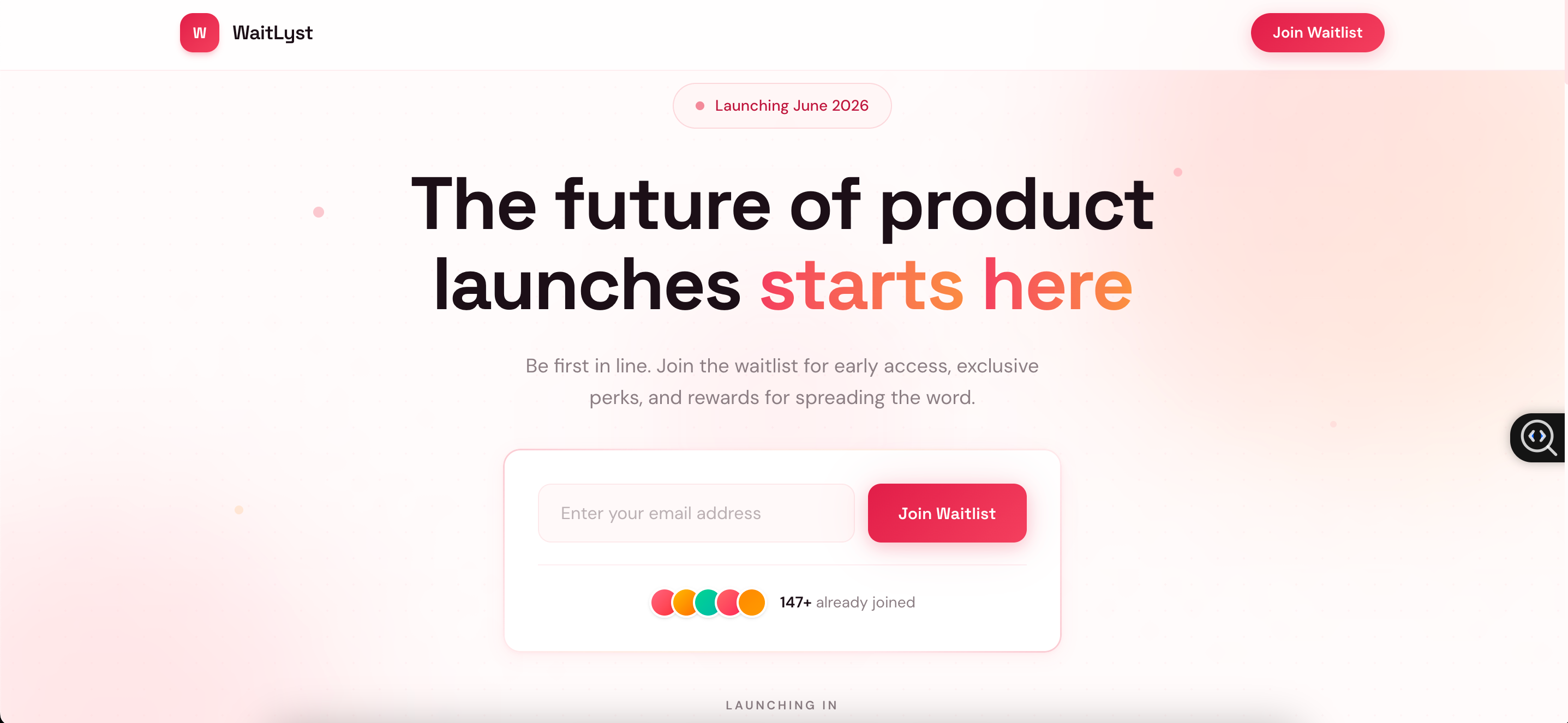 WaitLyst — web Flow™