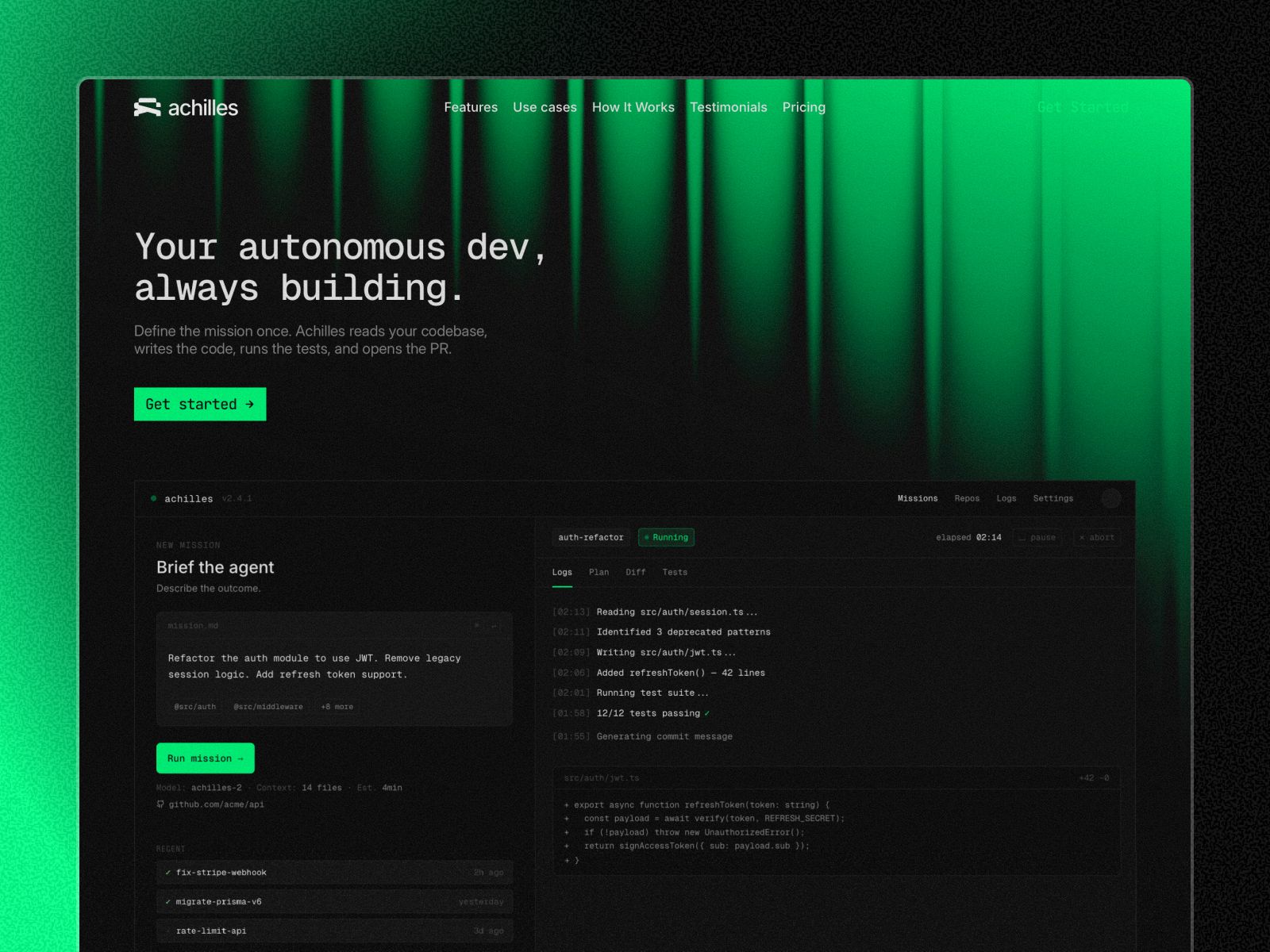 Achilles — web Flow™