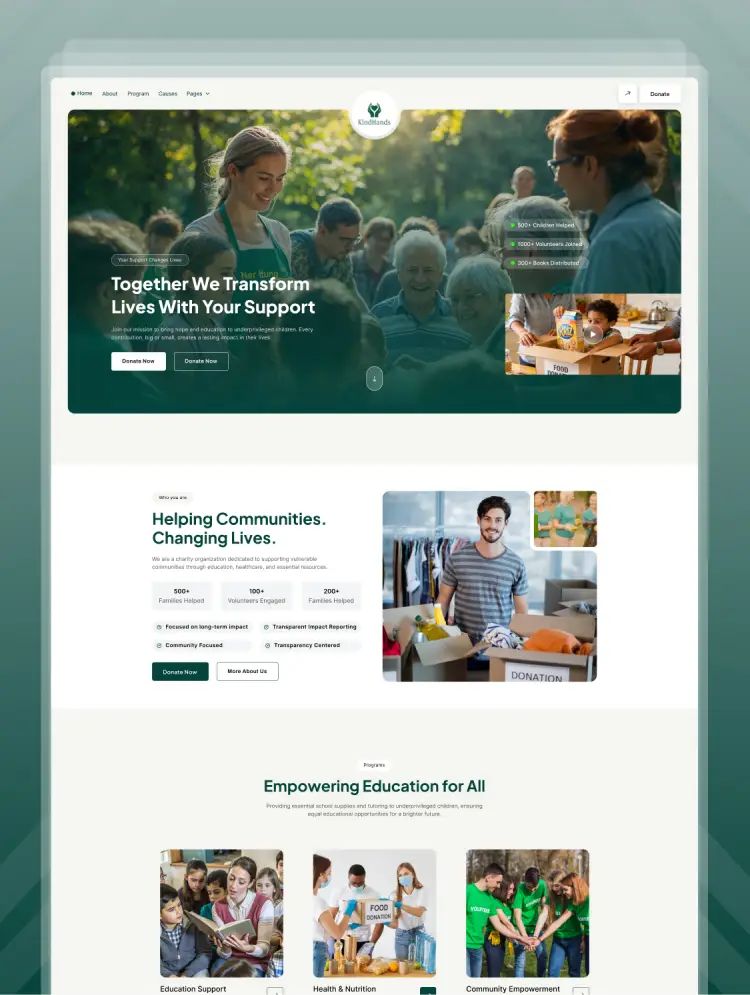 Kindhands — web Flow™