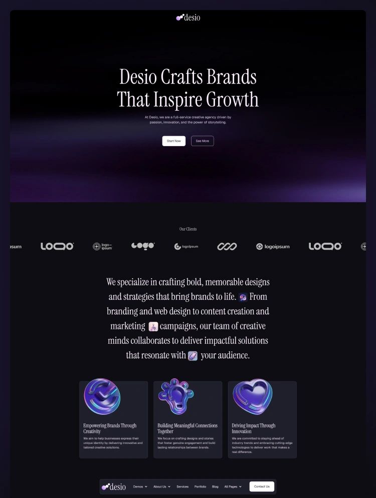 Desio — web Flow™