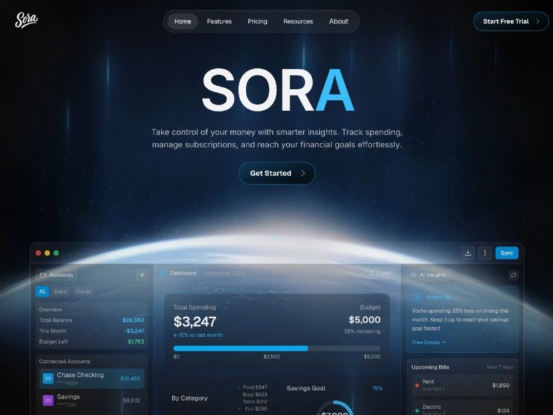 Sora FIN — web Flow™