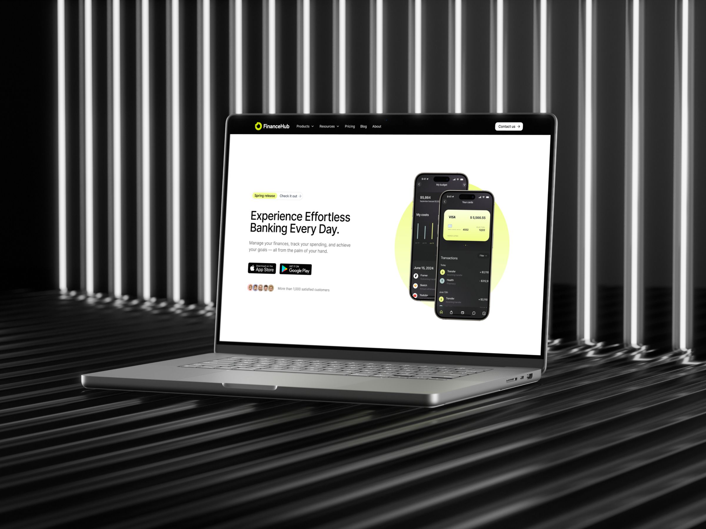 FinanceHub — web Flow™