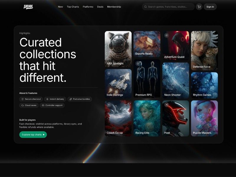 Arcade A — web Flow™