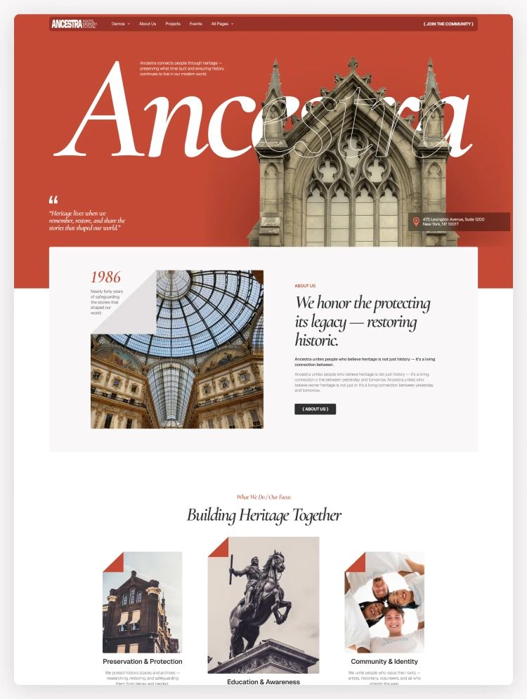 Ancestra — web Flow™