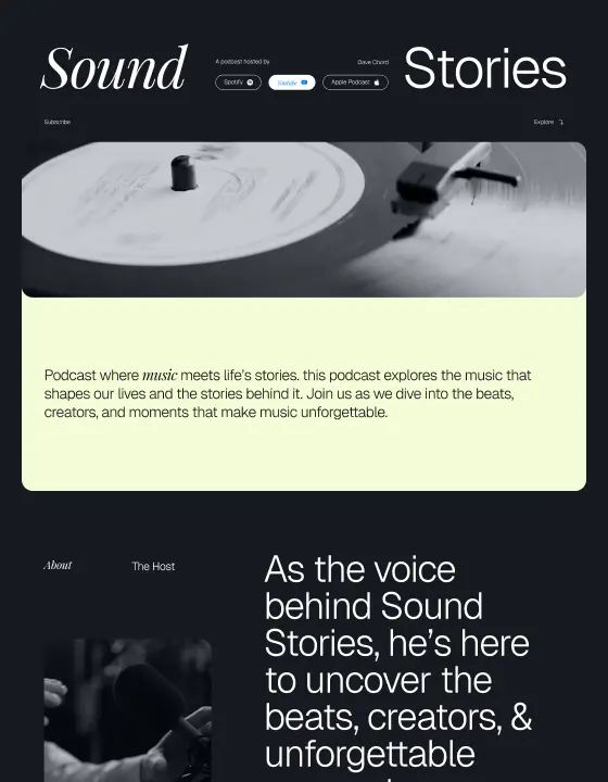 Sound Stories — web Flow™