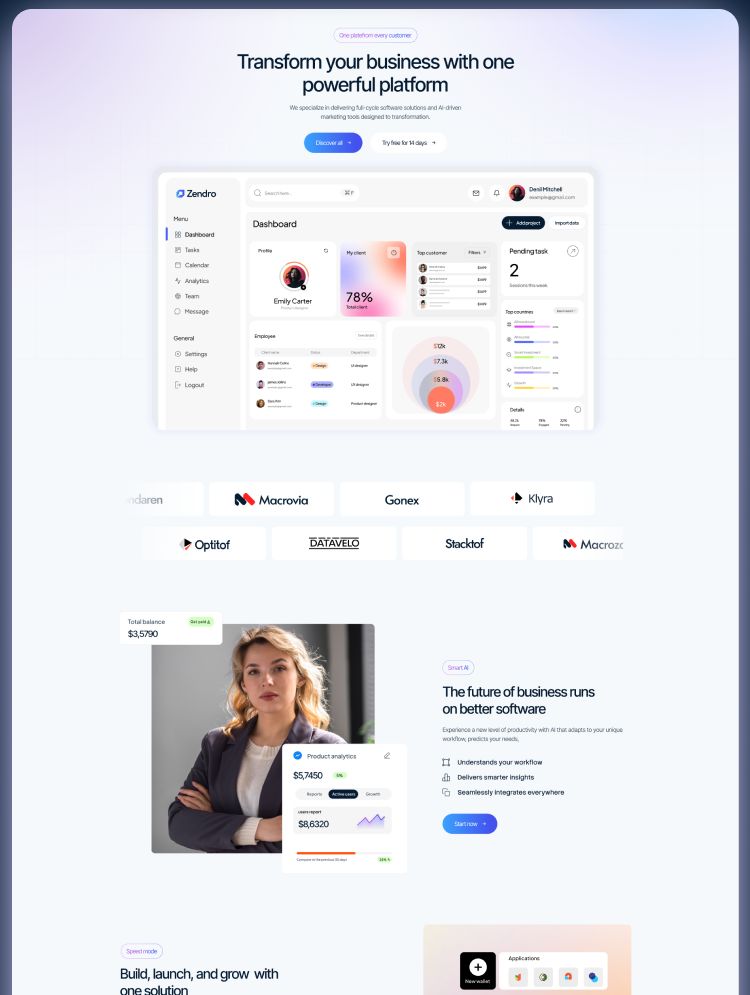 Zendro — web Flow™