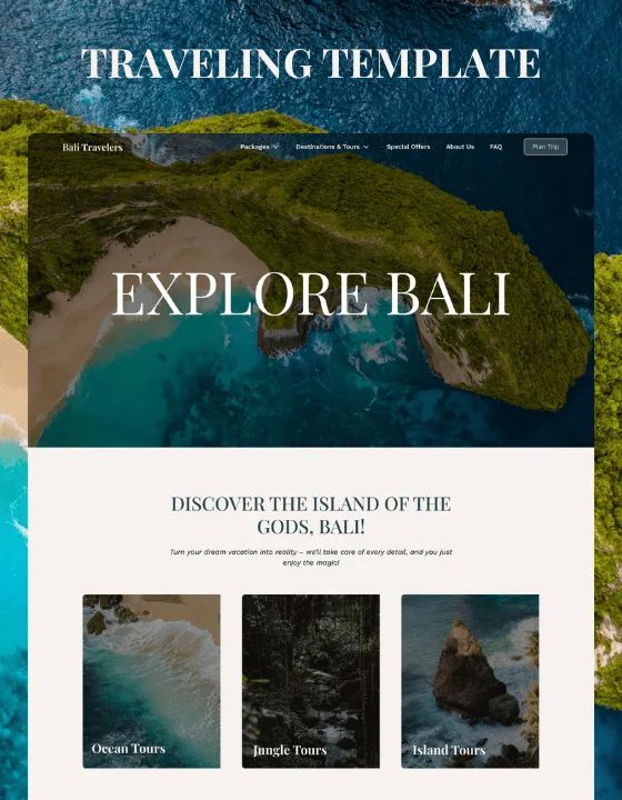Bali Travels — web Flow™