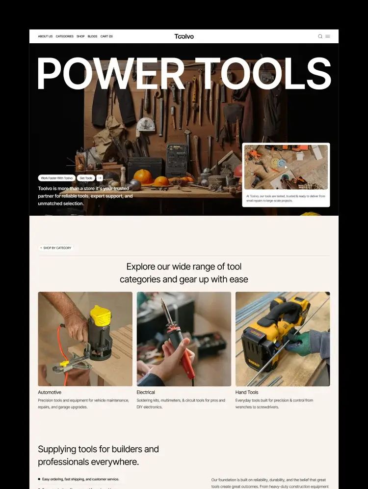 Toolvo — web Flow™