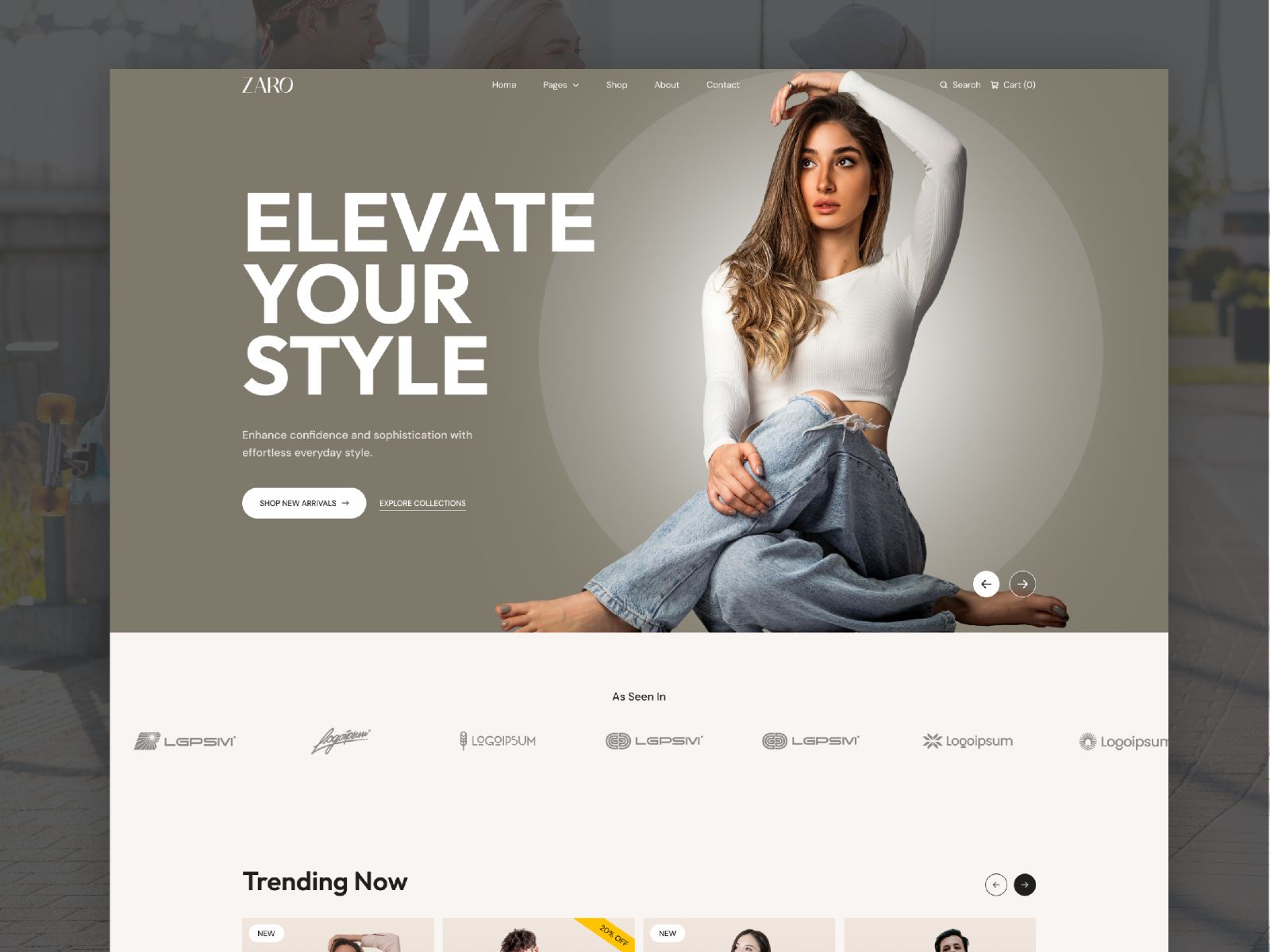Zaro — web Flow™