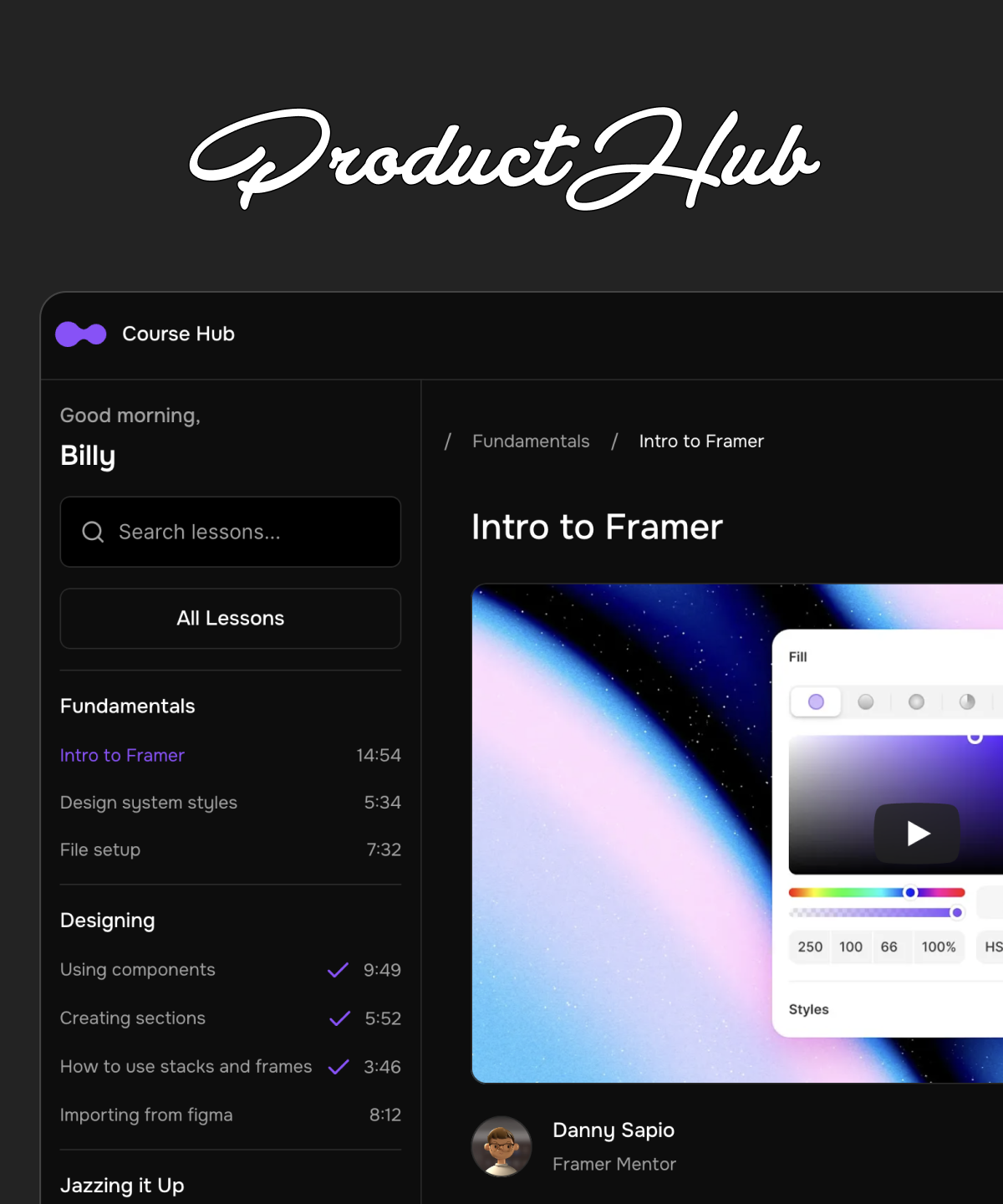 CourseHub — web Flow™