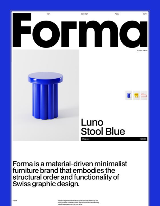 Forma studio WB — web Flow™