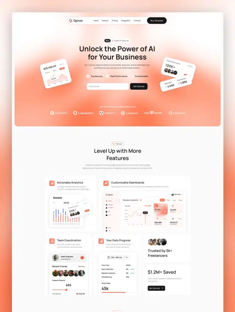 Opiron — web Flow™