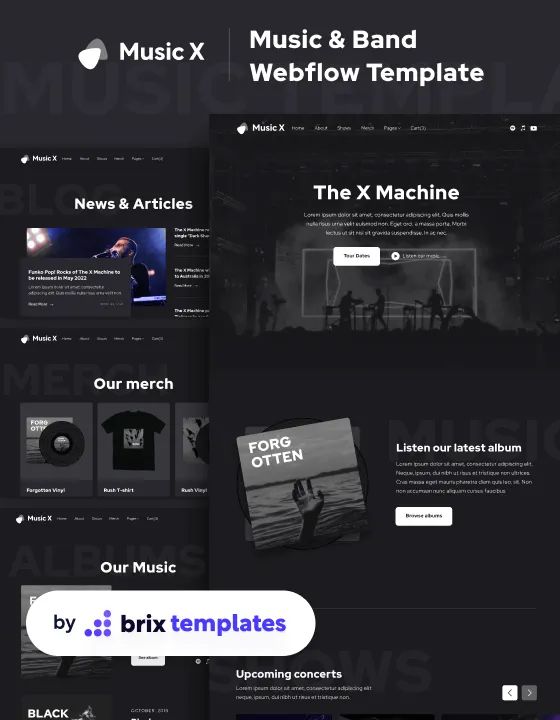 Music X — web Flow™