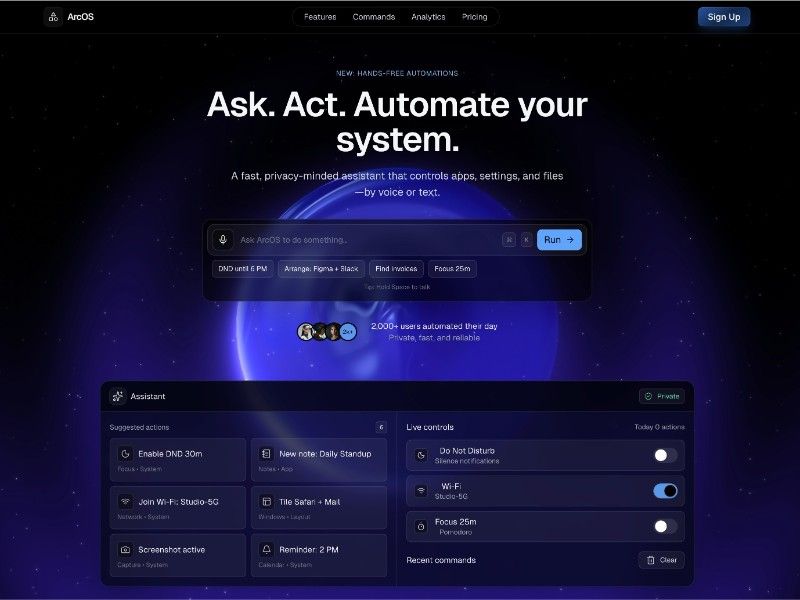 ArcOS — web Flow™