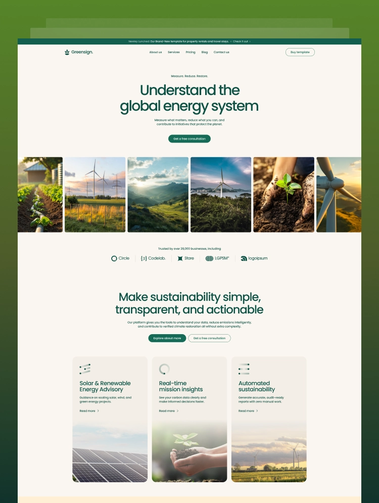 Greensign — web Flow™