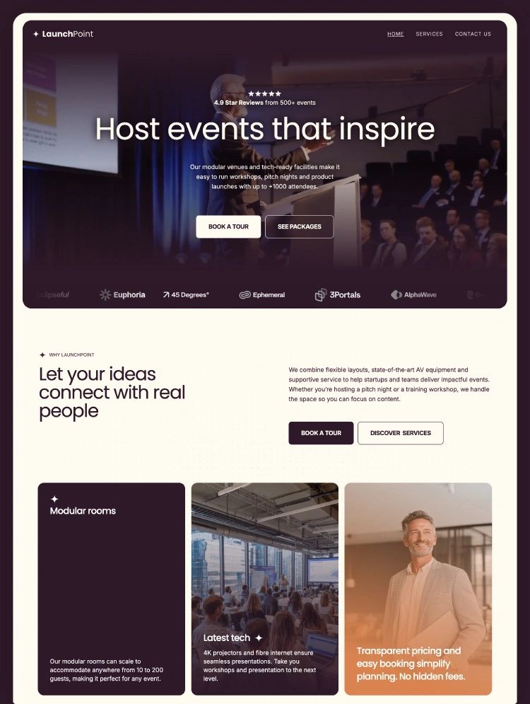 Launch Point — web Flow™