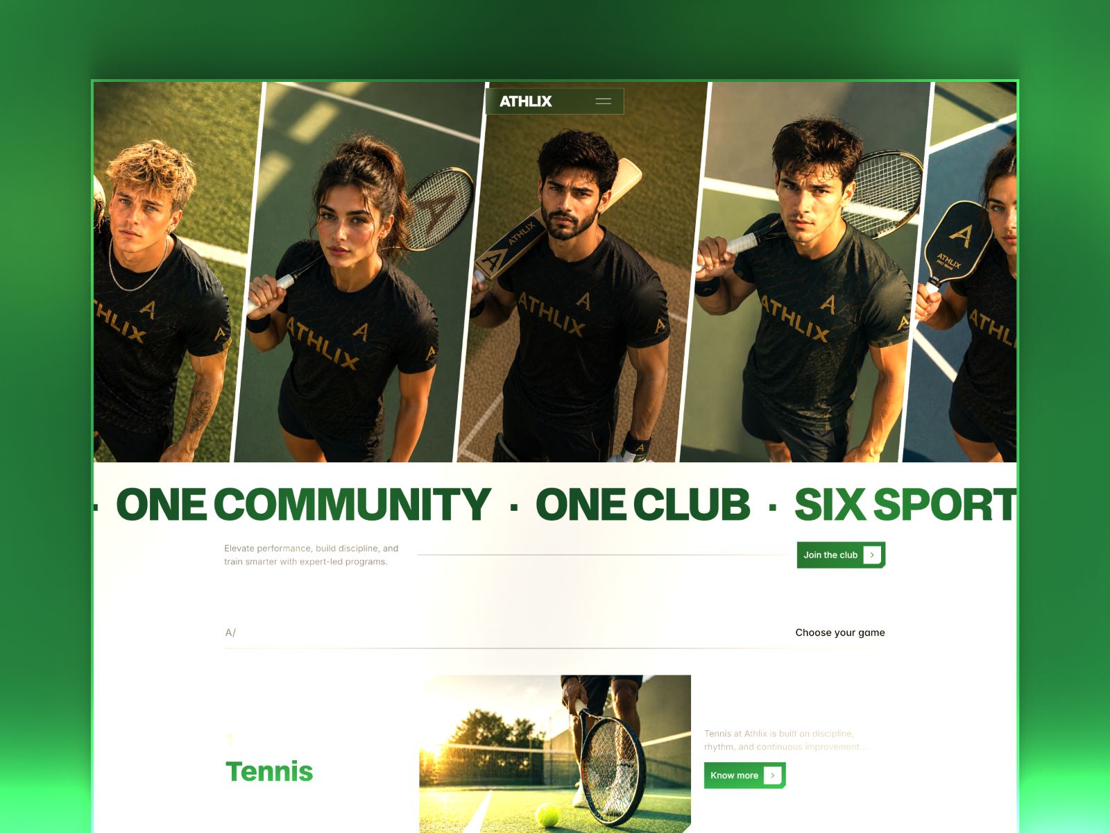 Athlix — web Flow™
