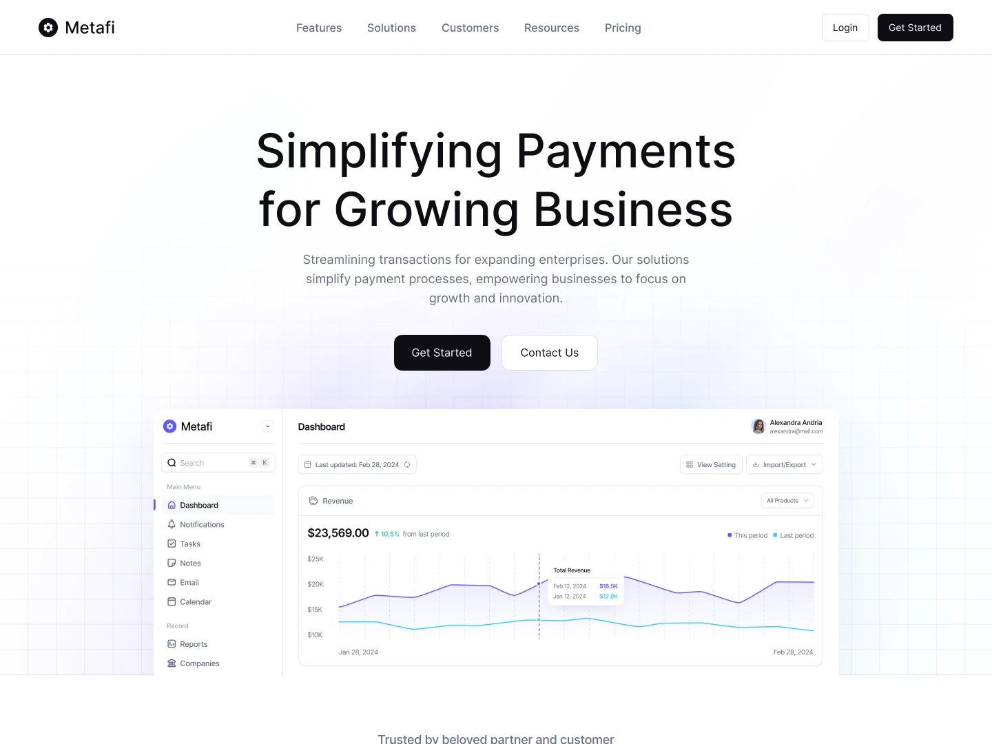 Metafi — web Flow™