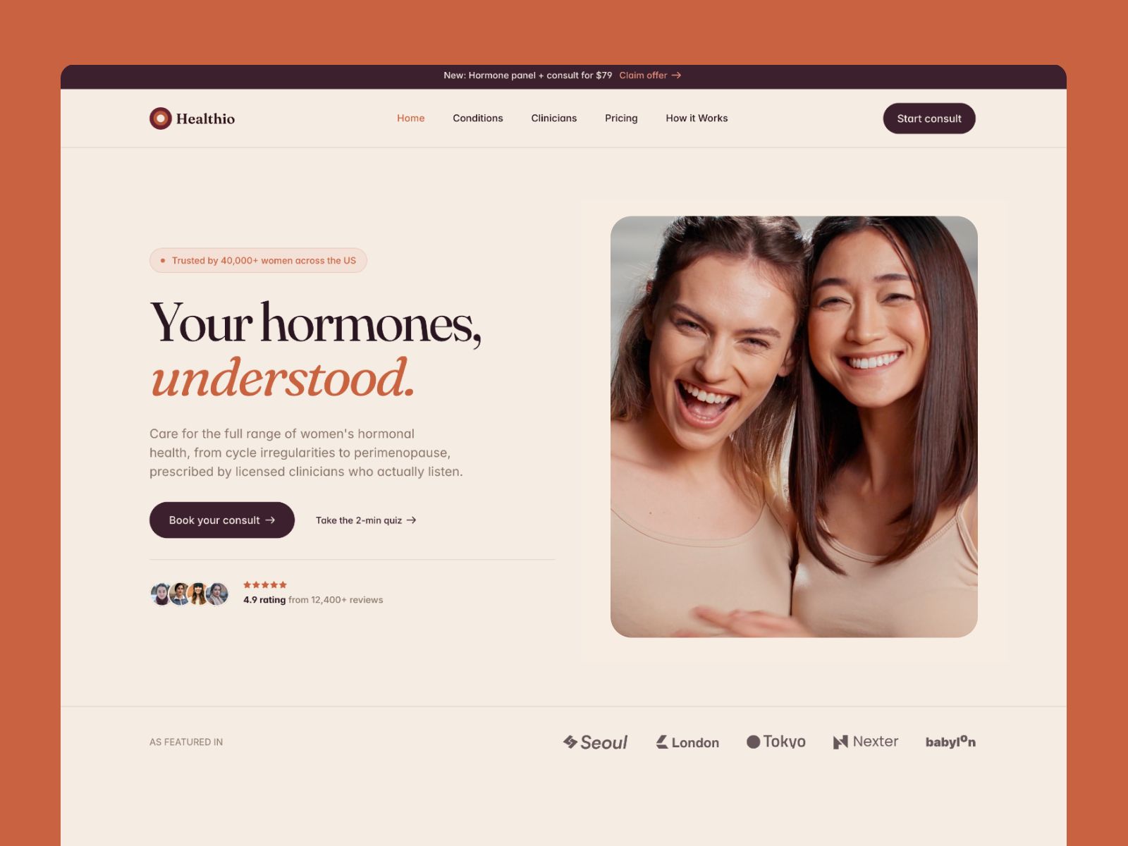 Healthio — web Flow™