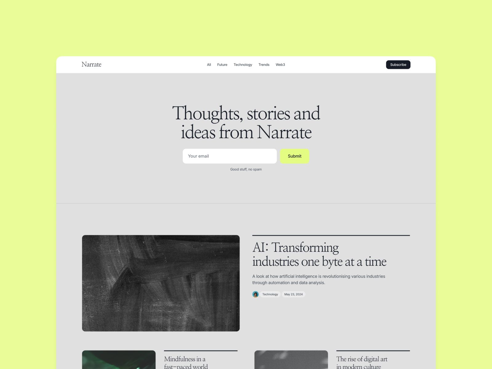 Narrate — web Flow™