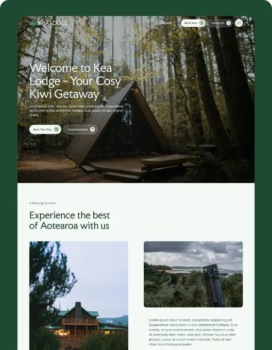 Kea Lodge — web Flow™