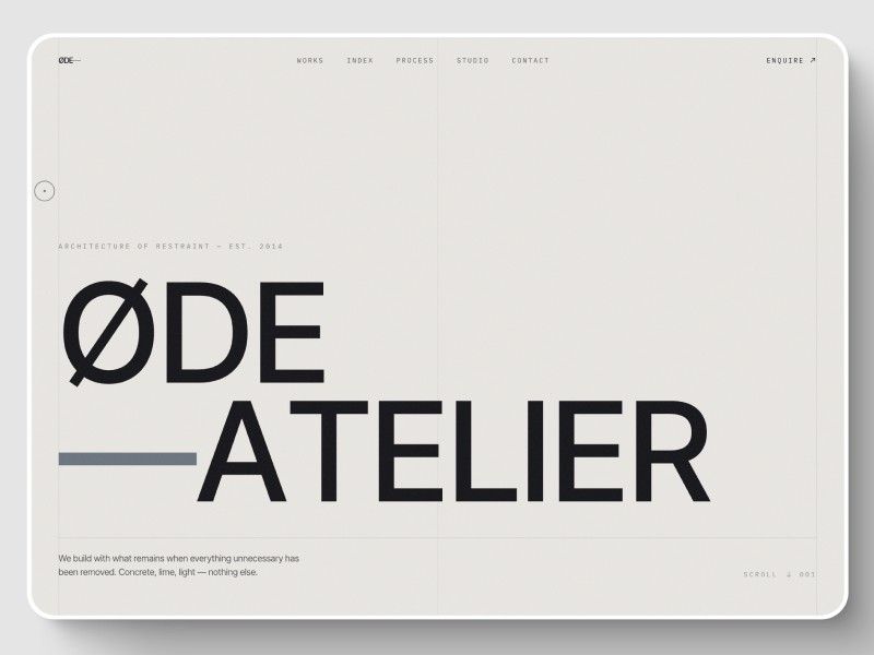 ØDE Atelier — web Flow™
