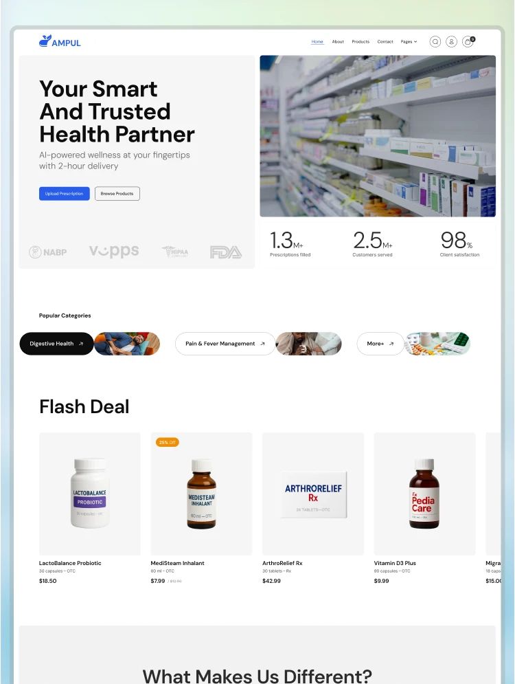 Ampul — web Flow™