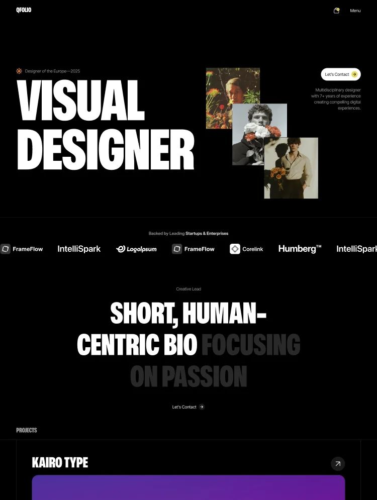 Qfolio — web Flow™