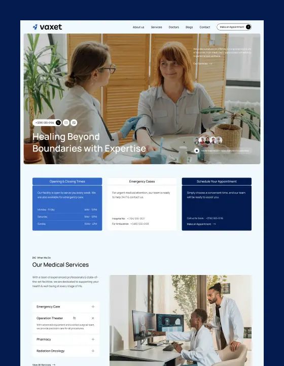 Vaxet — web Flow™