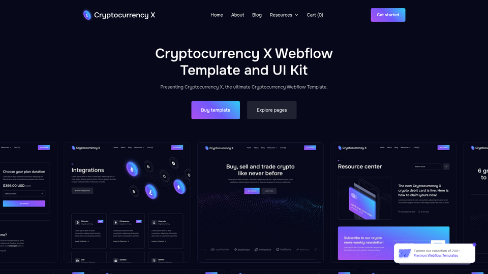 Cryptocurrency X — view 1