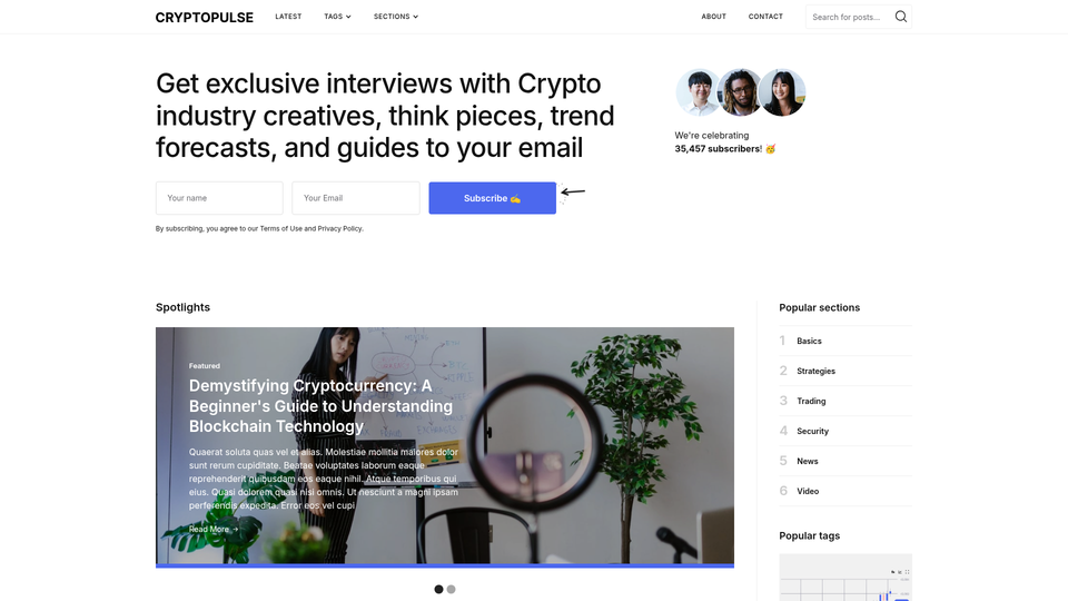 CryptoPulse — view 1
