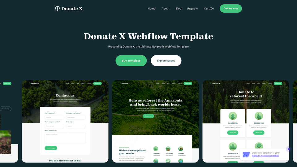Donate X — view 1