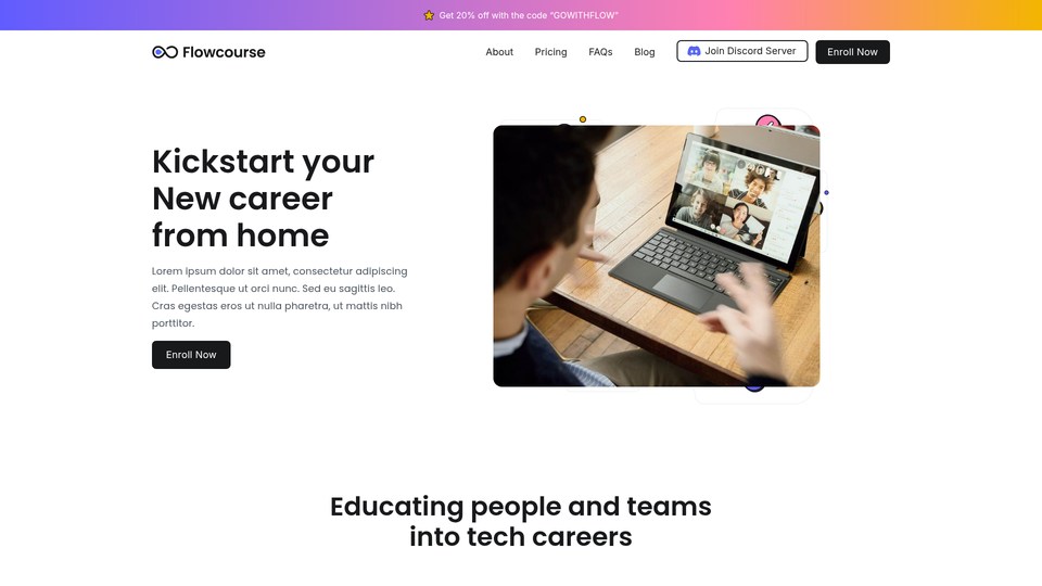 Flowcourse — view 1