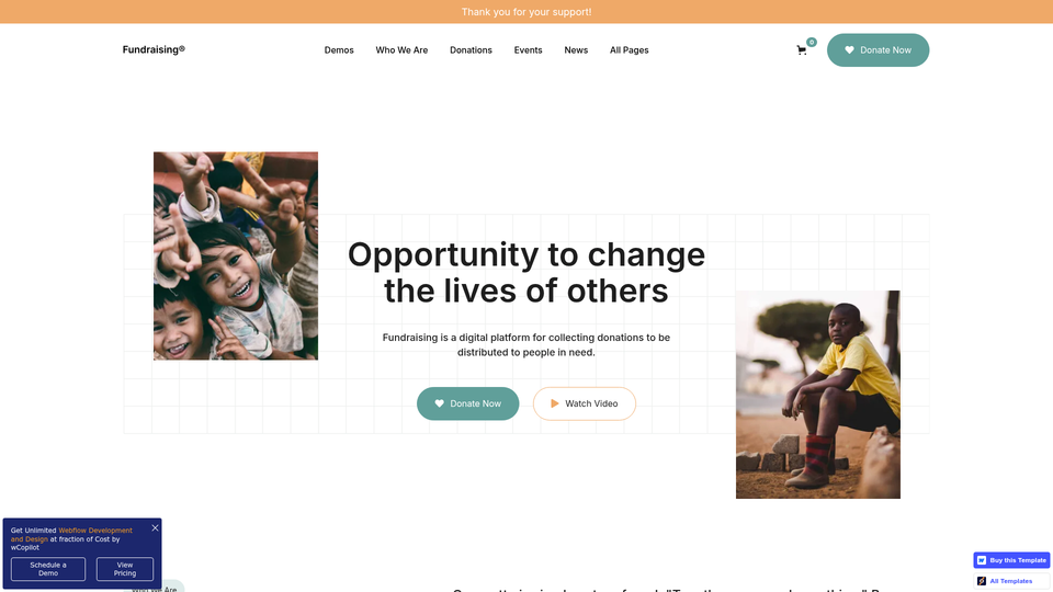 Fundraising — view 1