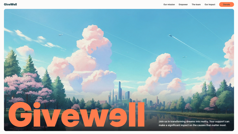 GSAP x GiveWell — view 1