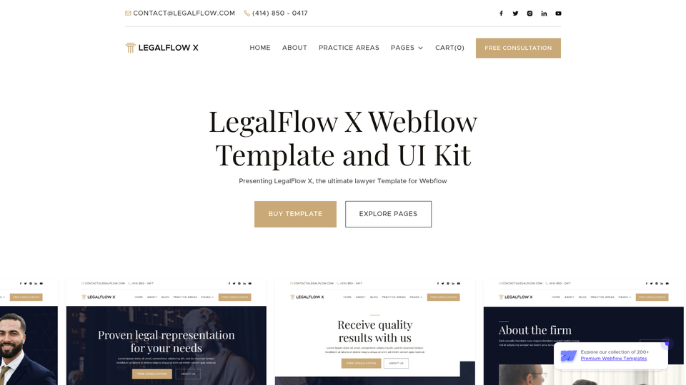 LegalFlow X — vista 1