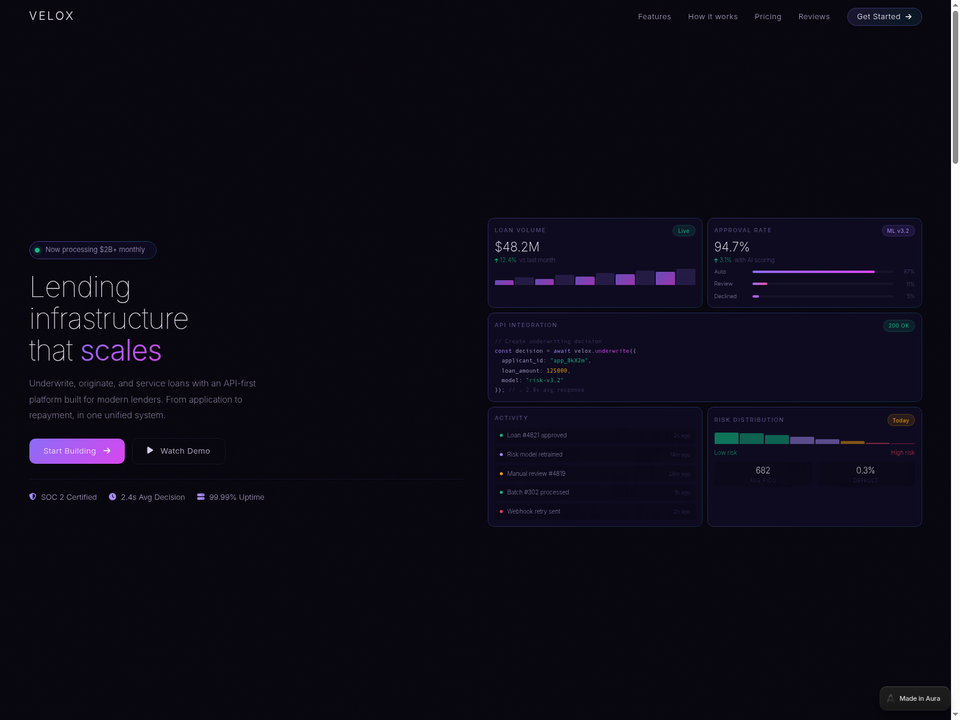 Lending — view 1