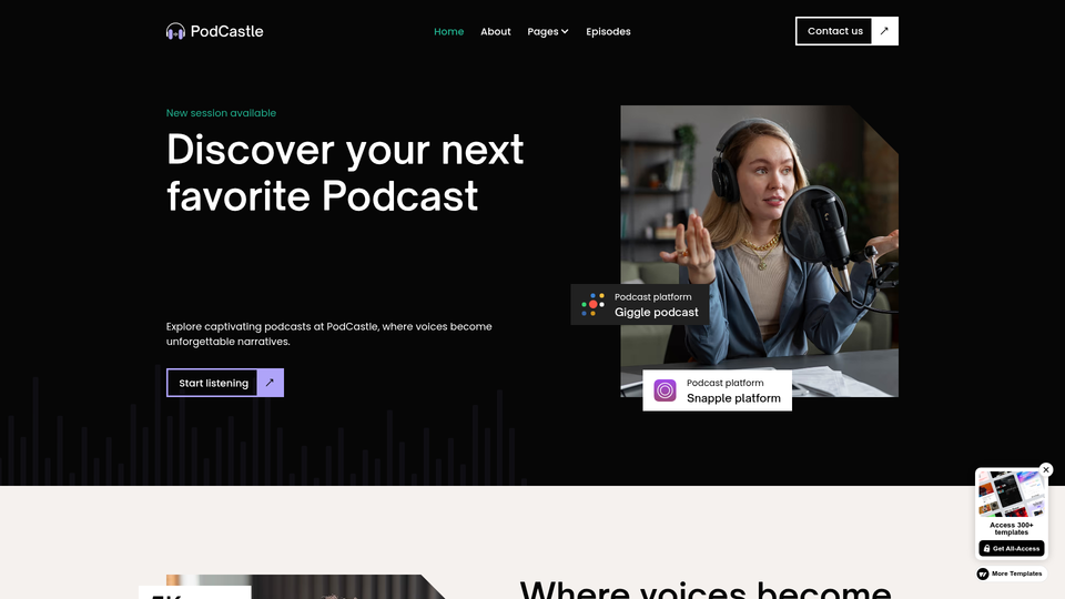 Podcastle — vista 1