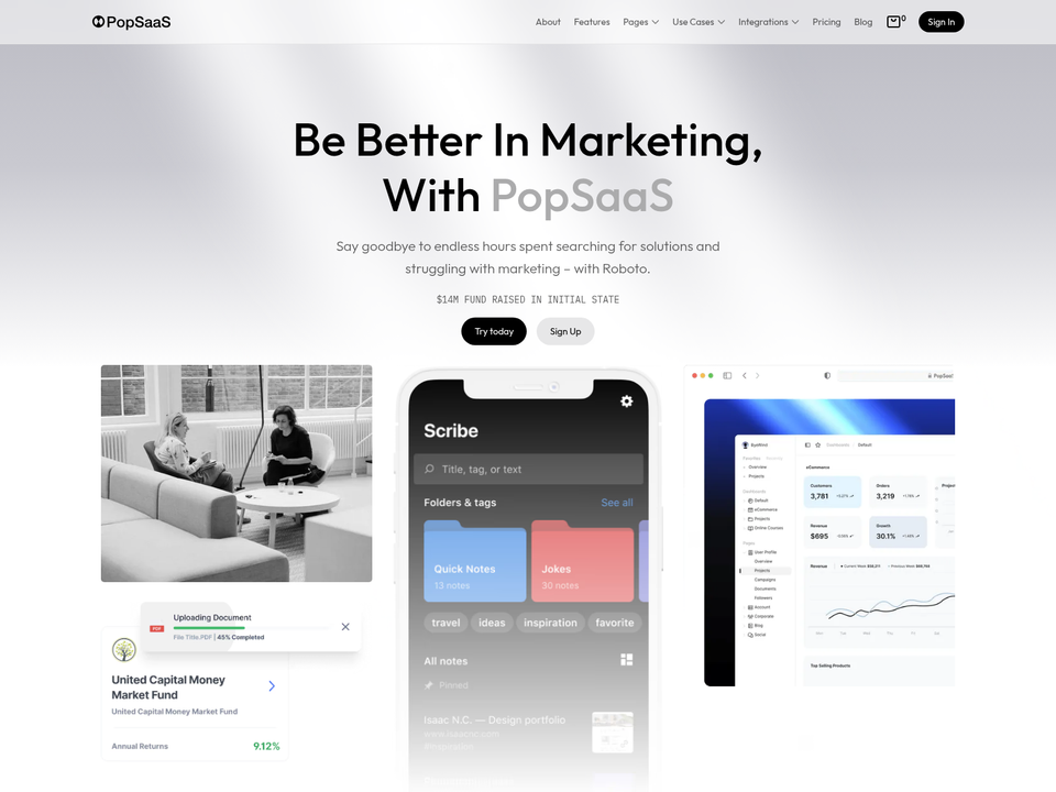 PopSaaS — view 1