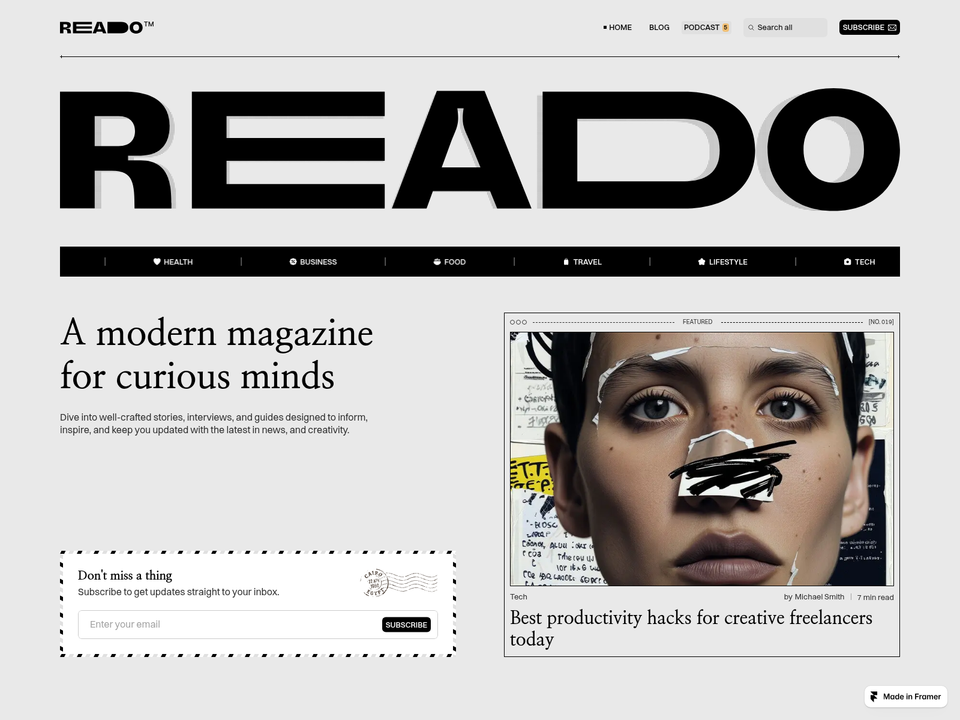 Reado — view 1